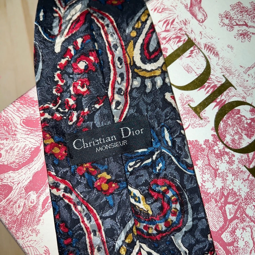 Christian DIOR VINTAGE Tie! - Picture 6 of 8